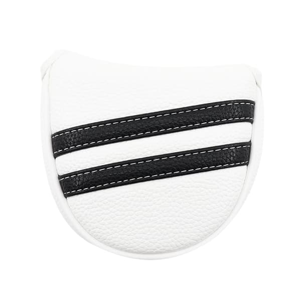Magnetisk Mallet Putter Cover, Universal Pasform Beskyttende Hovedcover til Golftilbehør, Sort Hvid Mulighed