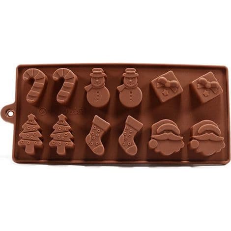 Julesilikonform for sjokolade, non-stick baking