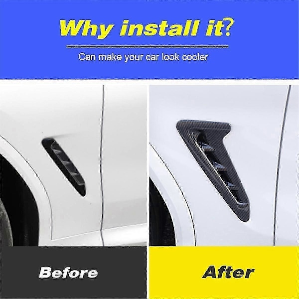 Kolfiber Luftventil Kåpa Trim för BMW X3 G01 X4 G02 2018-2024