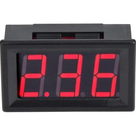 DC 0-10A digitalt display til kabler, 0,56 tommer rødt panel