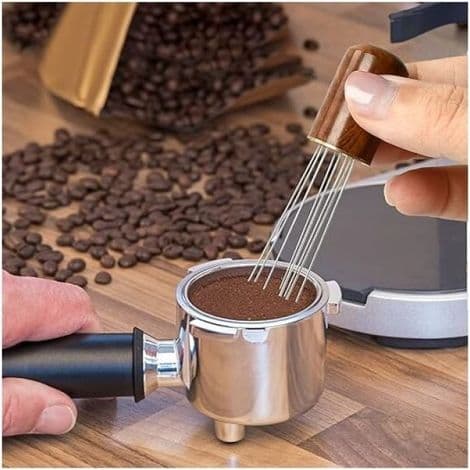 Værktøj, kaffenåledispenser, dispenseringsværktøj, 8 nåle 0,4 mm, espressonåledispenser, espressokafferører