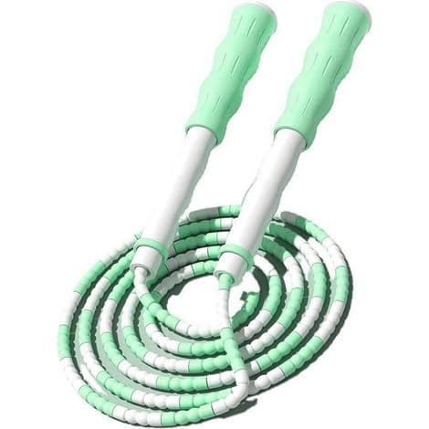 Hopprep, justerbart segmenterat hopprep, flexibelt och pärlat hopprep i PP-plast för träning