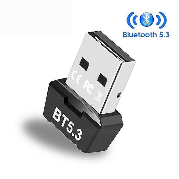 Bluetooth-adapter för PC, laptop, USB Bluetooth 5.3-dongel, Bluetooth-mottagare för högtalare, mus, tangentbord, musik, ljudsändare
