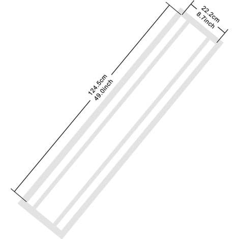 49\" x 8.7\" Auton konepellin raitatarra kilpa-auton kylkiraidatarra