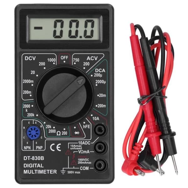 Digitalt multimeter, bærbart multimeter ohmmeter til computervedligeholdelse og elektrisk inspektion