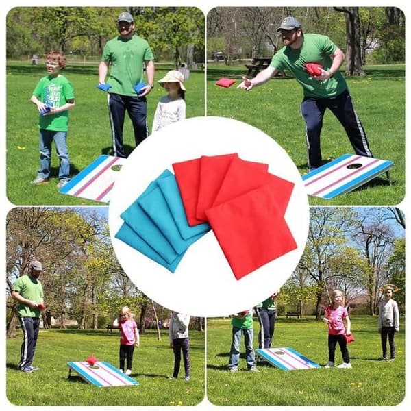 Nylon Cornhole-påse, 8 delar, Premium bönpåse-set för 8-12 barn, Reglerat spel
