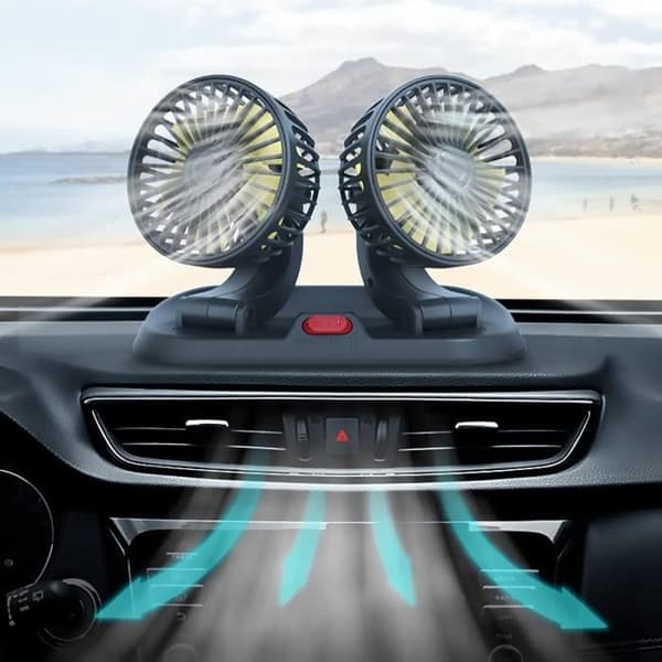 USB-12V Bilvifte, Mini 360° Roterende Bilvifte, Kraftig og Stillegående Dobbelthode for SUV, [H8673]