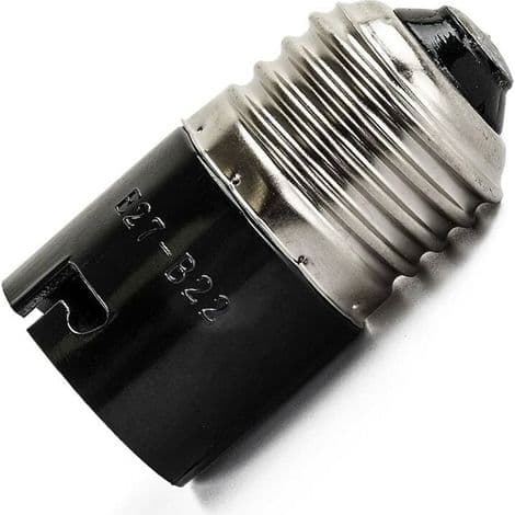 -Adapter- FINELED E27 til B22 pærekonverter, E27 Edison bajonettpæresokkelkonverter til B22 (3-pakning)