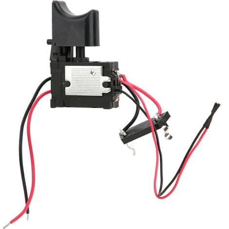 Variabel utløserbryter for 7,2V-24V batteridrill med integrert LED