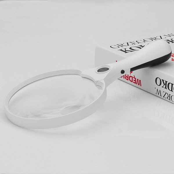 137mm LED Förstoringsglas Stor Bred Användning ABS Multifunktionellt Förstoringsglas för Identifiering QinHai