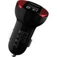 Biloplader - SNAKIOX - 2 USB-porte - Aluminiumslegering - LED Digital Voltmeter - Hurtig opladning