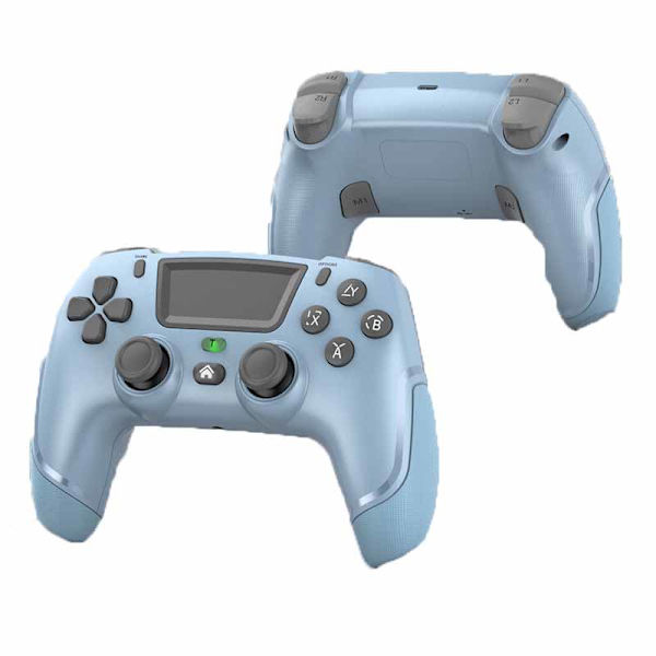 Game Elite Controller för PS4 Slim/Pro, Dubbel Vibrations Gamepad för PC, USB-ansluten Gamepad, Bluetooth Joystick