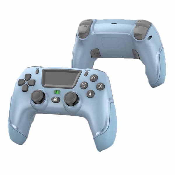 Game Elite Kontroller for PS4 Slim/Pro, Dobbel Vibrasjons Gamepad for PC, USB-tilkoblet Gamepad, Bluetooth Joystick