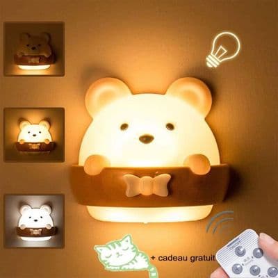 Baby nattlys - YTY-CD - 3 lysmoduser - Fjernkontroll - Oppladbar