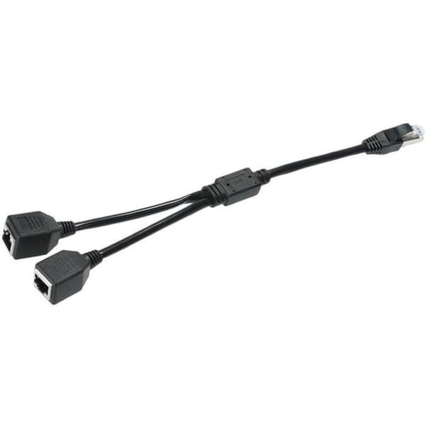Ethernet LAN netværksadapterkabel, RJ45 han til 2 hun splitter, en til to