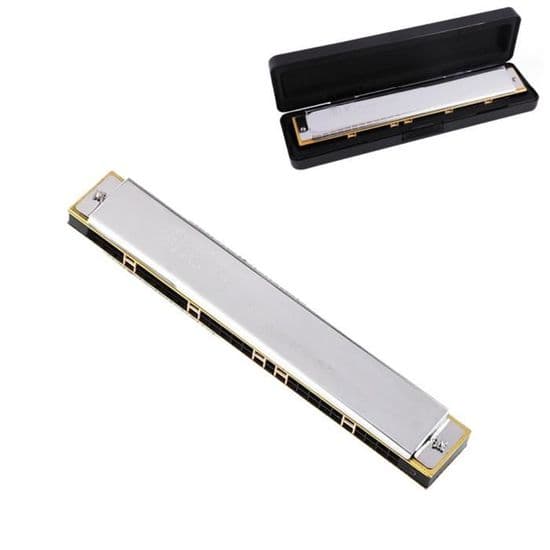 C munnspill med etui, 28-hulls munnspill for voksne og barn