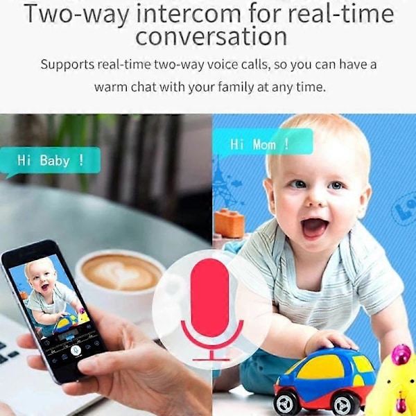 Säkerhetsövervakningskamera Baby Monitor Robo 3 IP Antenn WiFi 360 720P Yoosee APP Övervakningskamera
