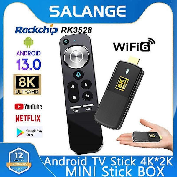 H96MAX M3 Mini TV-sticka Android 13.0 Smart TV-box WiFi6 4K*2K H.265 HEVC RK3528 Set Top Box Mediaspelare PK D6 G7 STICK