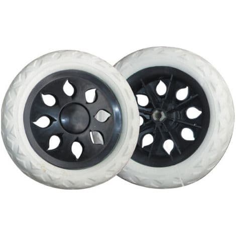 Sæt med 2 erstatningshjul til indkøbsvogne lavet af skumgummi (sort, Hot Wheels)