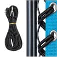 Erstatningssnor - Universal - 4 elastiske snorer - Hvit Oxford - 2m og 1.35m