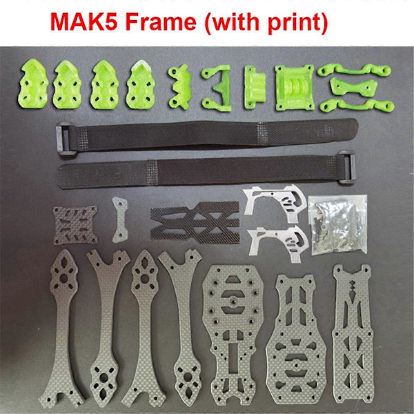 MARK5 Ramkit 5 tum FPV Ramkit 3k Kolfiber Quadcopter DIY Delar