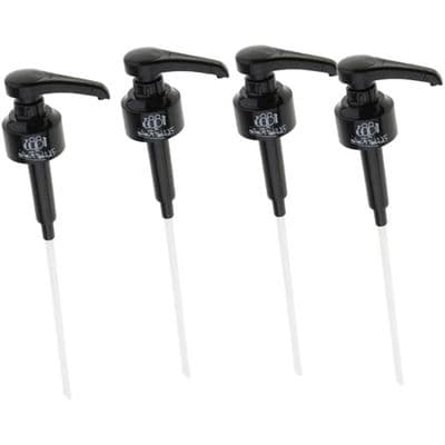 Sirapsdispenser - 4 delar - 1 liter - Svart pump - 10 ml dispenser