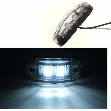 Sæt med 6 LED sidemarkeringslygter til bil, trailer, autocamper, campingvogn, cykel, motor