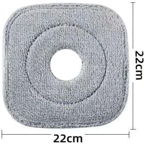Sett med 3 erstatningsmopphoder i mikrofiber, firkantede moppputer, absorberende, maskinvaskbare, våt- og tørrbruk for mopper