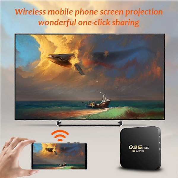Ny WIFI 4K Q96 MAX Smart TV Box 2.4/5G Set-top Box Android 10.0 Global Media Player Android Quad Core Smart TV Box Media Player