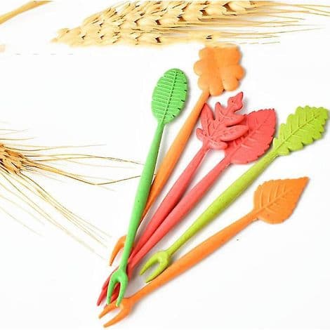 Bladformet frugtgaffel (17 stk.)