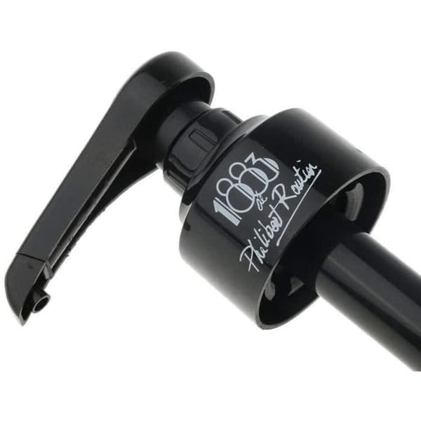 Sirapsdispenser - 4 delar - 1 liter - Svart pump - 10 ml dispenser