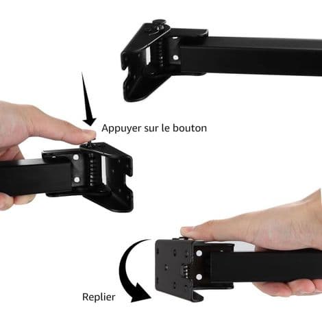 Sæt med 4 foldbare bordben 35 CM, 90 graders foldbare bordben, sorte foldbare sofabordben til seng, sofa