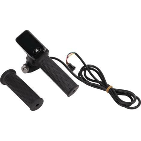 Par LCD-gasshåndtak for elsykkel med kabel og nøkkel - Vri hastighetskontroll