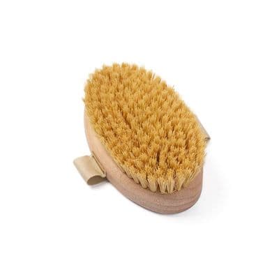 Naturlig sisal håndbørste, tørbørstning til bad, eksfolierende massagebørste, cellulitebehandling