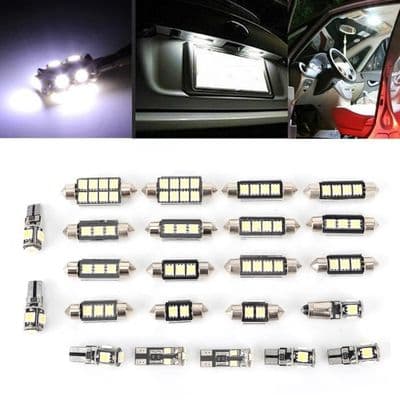 23 delar Bil LED-lampor Fordons LED-lampor Billampor 50000 timmar HB032