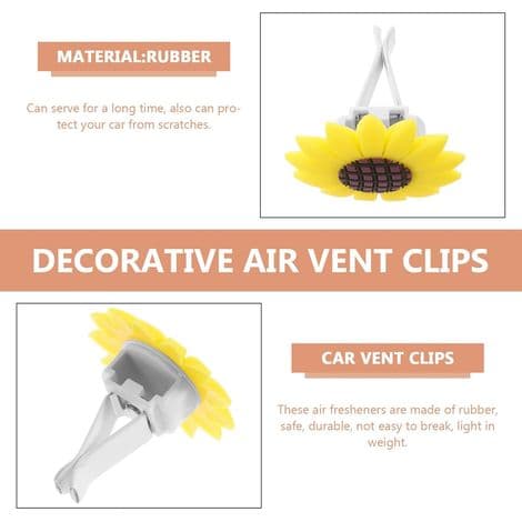 solsikkeformede aromadiffuserclips til