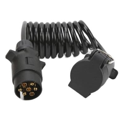 Trailerstik - Cuque - 7 ben - 2 meter kabel - Europæisk standardstik - Fleksibel