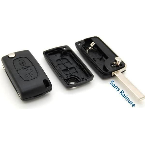 Nøkkelhus 2 knapper Peugeot 107 207 307 308 407