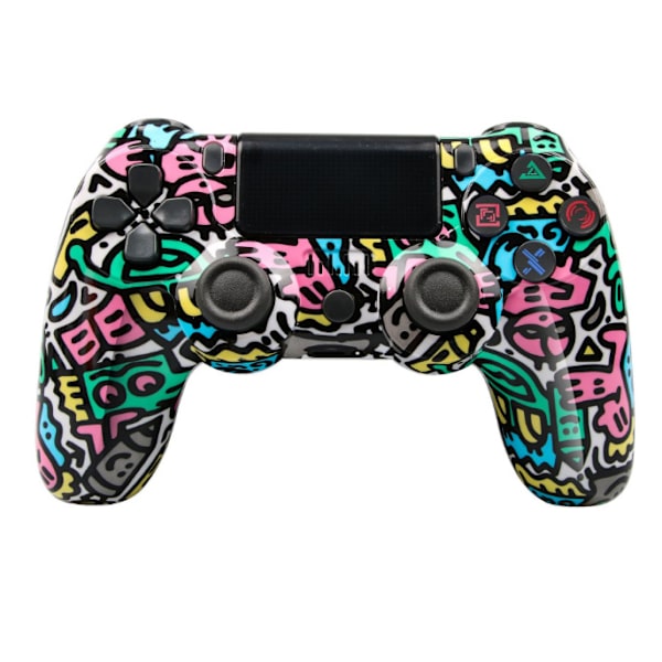 Trådlös handkontroll för PS4/Pro/PS3/Slim/PC/Steam, Bluetooth-handkontroll, Joystick, Stöder 6-Axis, Vibration, Touch Click