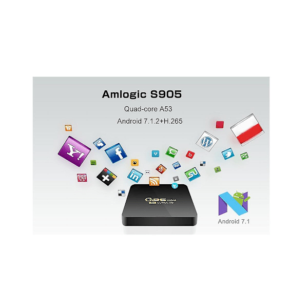 Q96 Mini Smart Tv Box 4k Set Top Box 1gb+8gb Core Android Tv Set Top Box Nätverks Tv Spelare Us Kontakt
