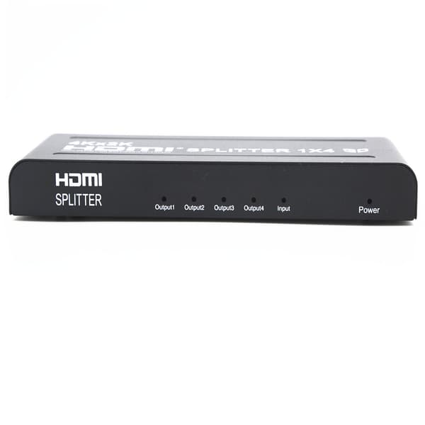 1x4 HDMI splitter til 4 skjermer 4K