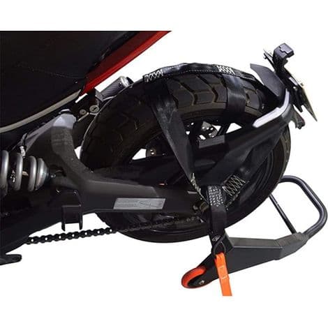Motorcykelstropper, Universal Baghjuls Surringsstrop til Motorcykler, Bilhjulstroppesystem til Transport af Motorcykelbaghjul