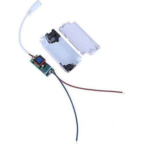 2x LED-driver, 8-12W transformator for LED-taklampe, LED-panelstrømforsyning, DC-kontakt for LED-taklampe (8-12W)