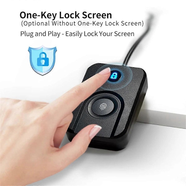 För Windows 10 11 Hello Biometrisk Fingeravtryck Inloggning USB Läsarscanner Enhet Biometrisk Säkerhet Ke