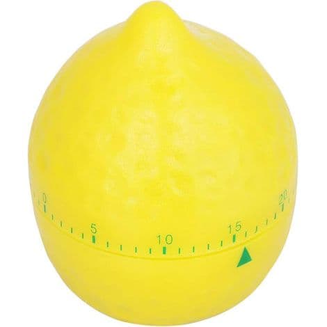 Mekanisk køkkentimer, lavet af ABS, op til 60 minutter, citronform