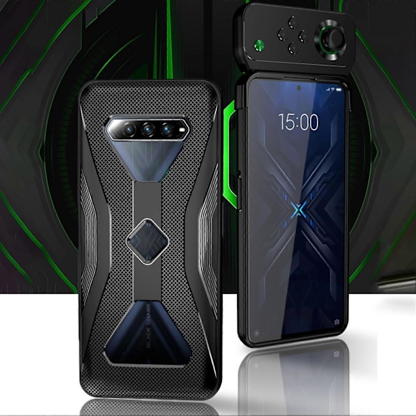 Ultratunt Silikon Värmeavledande Stötsäkert Mobiltelefon Skyddsfodral Kompatibelt med Xiaomi Black-Shark 4/4PRO