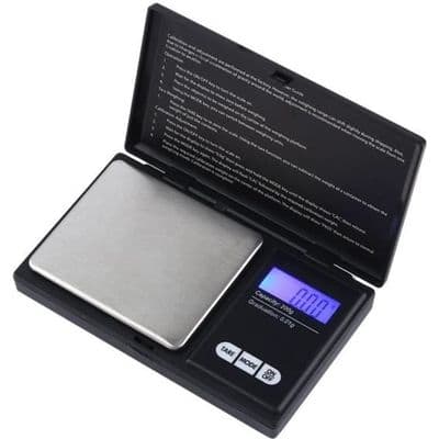 Fickvåg - Ospecificerad - 200g - 0,01g Noggrannhet - LCD-display - Rostfritt stål