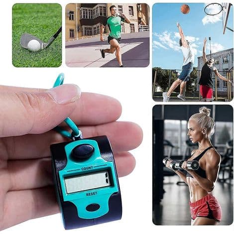 Manuell elektronisk klikkteller, digital punktteller, fingerring, mekanisk håndteller for golfere