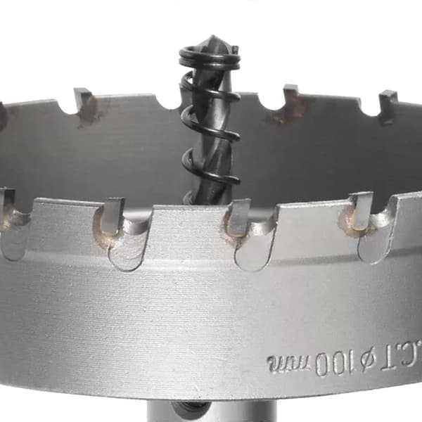 100 mm karbidspiss hullsag kutter bor for stål metall legering ny