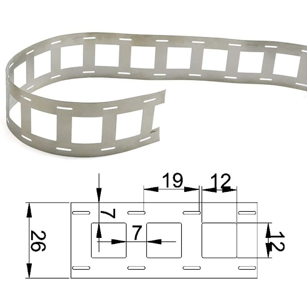 Batteri Nikkelstrimmel -2P - 5 meter rulle M